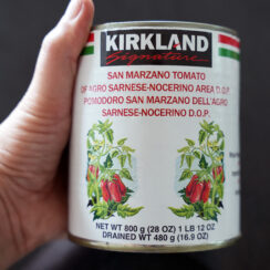 San Marzano canned tomatoes from Costco