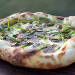 Pork and Fennel Sausage, Whipped Cream & Green Onion Pizza