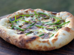 Pork and Fennel Sausage, Whipped Cream & Green Onion Pizza